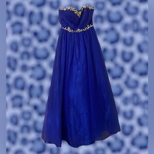 Royal blue prom dress